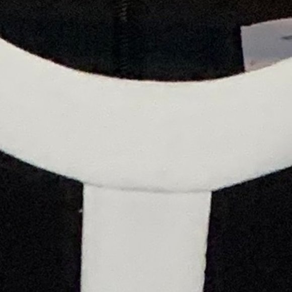 Black Dress  - sleeveless with white trim - Picture 2 of 2